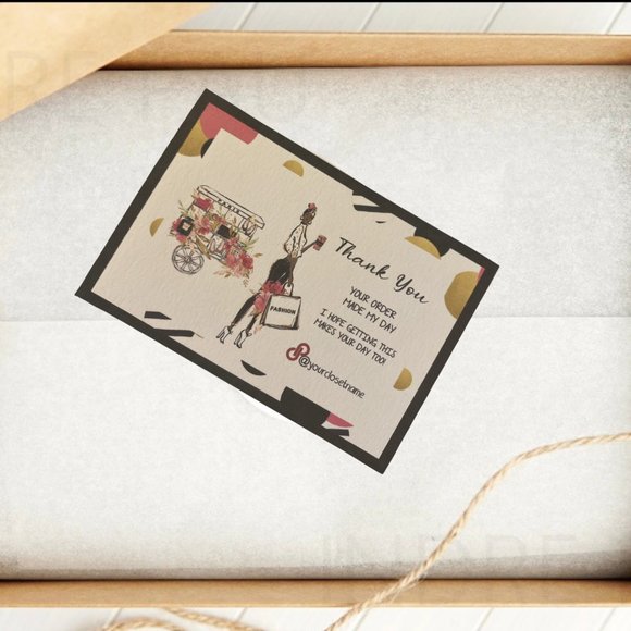 Thank You Cards, Thank You Packaging Cards set of 100 Business Card - Picture 2 of 10